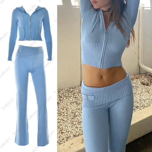 Load image into Gallery viewer, Spring Knitted Women&#39;s Two Piece Set
