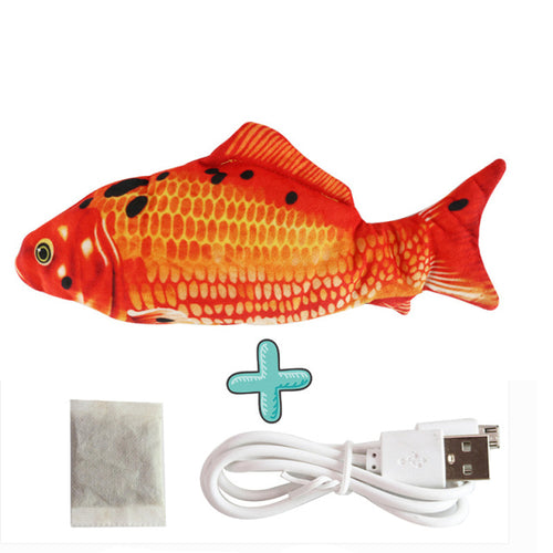 Load image into Gallery viewer, Cats USB Charger Interactive Toy Fish
