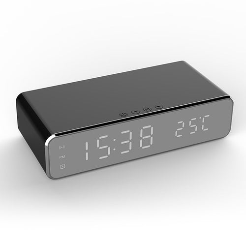 Load image into Gallery viewer, LED Alarm Clock QI Wireless Charger
