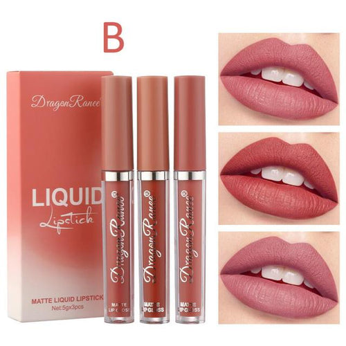 Load image into Gallery viewer, 3pc/set Waterproof Matte Velvet Lip Gloss
