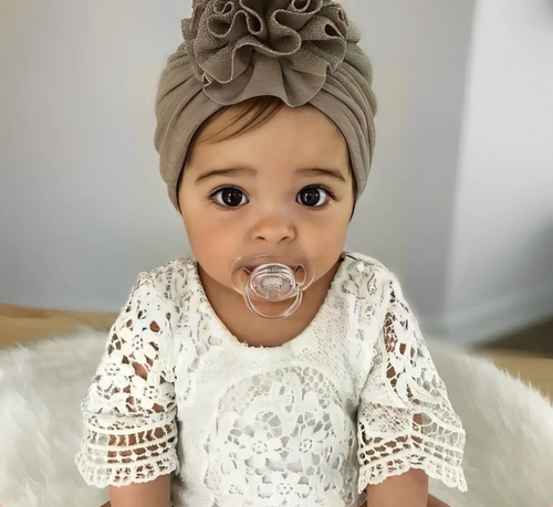 Load image into Gallery viewer, Baby Turban with Flower
