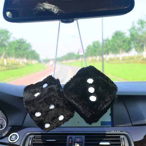 Load image into Gallery viewer, Fuzzy Plush Dice Car Accessory
