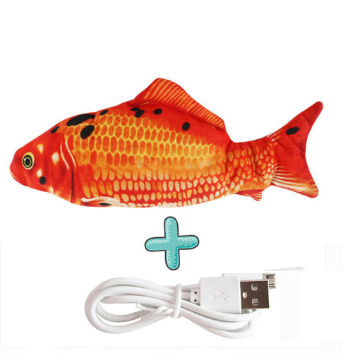 Load image into Gallery viewer, Cats USB Charger Interactive Toy Fish
