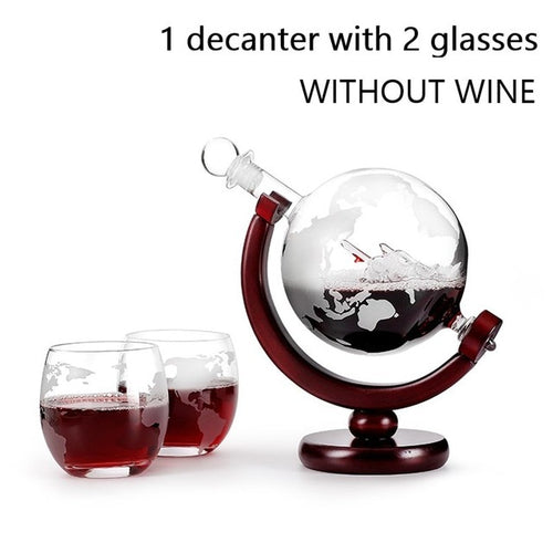 Load image into Gallery viewer, Whiskey Decanter Globe Wine Aerator Glass Set
