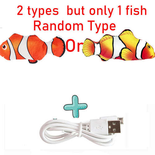 Load image into Gallery viewer, Cats USB Charger Interactive Toy Fish
