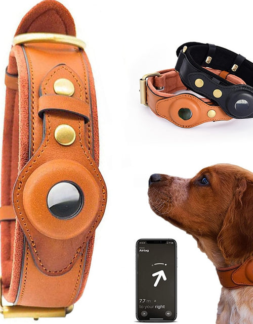 Load image into Gallery viewer, Leather Anti-Lost Dog Collar
