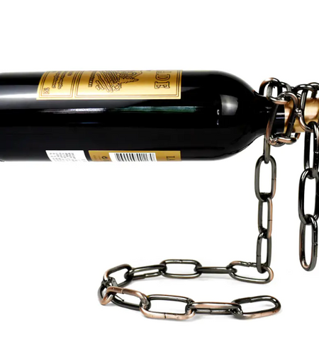 Magic Iron Chain Wine Bottle Holder
