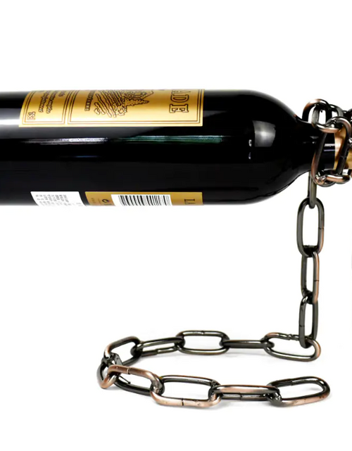 Load image into Gallery viewer, Magic Iron Chain Wine Bottle Holder
