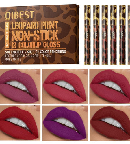 6pcs/Set Velvet Matte Lip Gloss