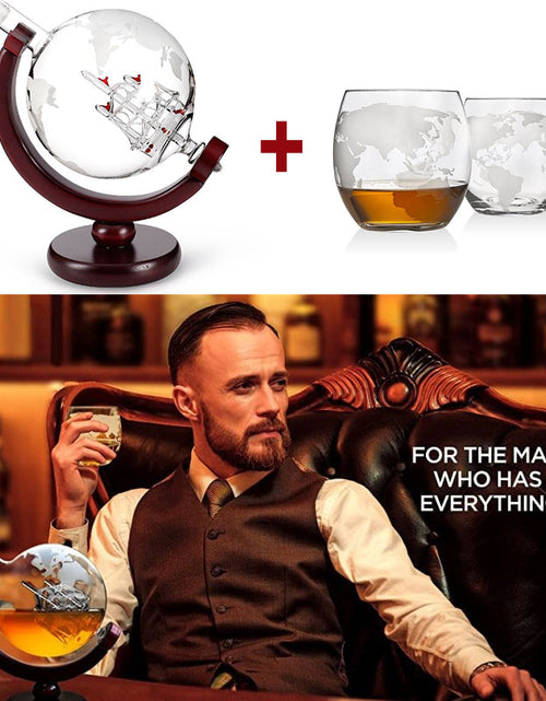 Load image into Gallery viewer, Whiskey Decanter Globe Wine Aerator Glass Set
