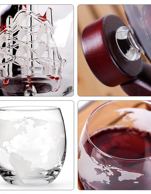 Load image into Gallery viewer, Whiskey Decanter Globe Wine Aerator Glass Set
