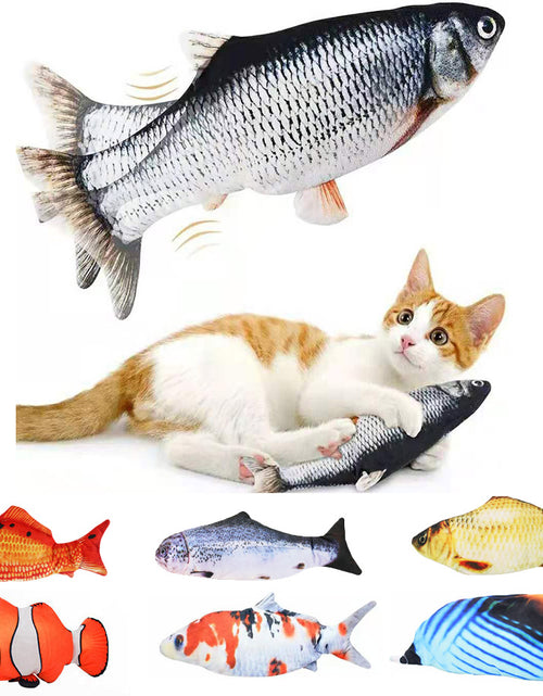 Load image into Gallery viewer, Cats USB Charger Interactive Toy Fish
