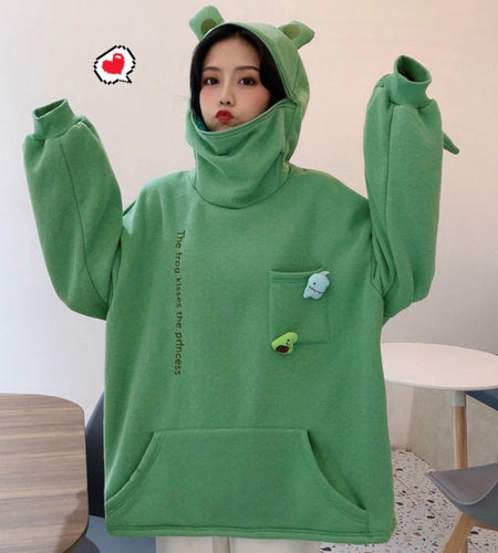 Unisex Frog Zipper Hoodie