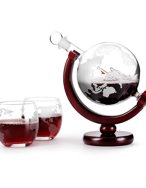 Load image into Gallery viewer, Whiskey Decanter Globe Wine Aerator Glass Set
