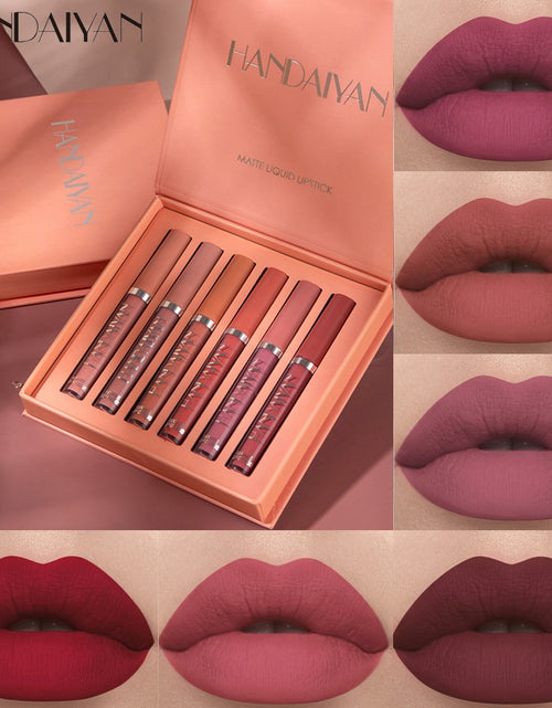 Load image into Gallery viewer, 6PC Matte Velvet Lip Gloss Set
