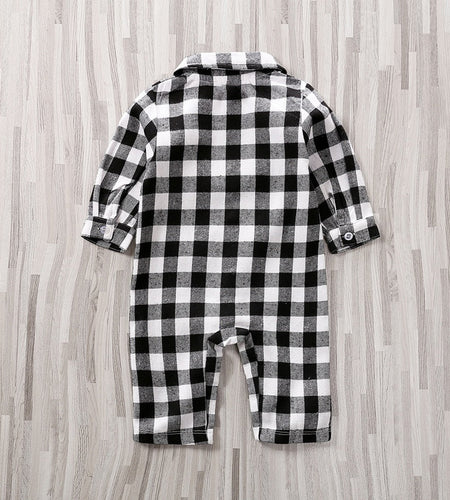 Baby Plaid Onesie Jumpsuit