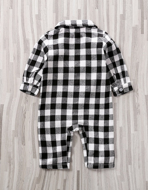 Load image into Gallery viewer, Baby Plaid Onesie Jumpsuit
