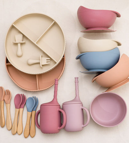 Baby Weaning Solid Food Plate Bowl Set