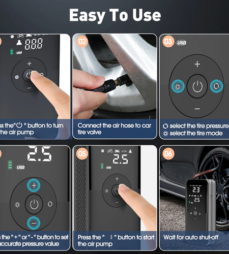 Portable Electric Tire Inflator