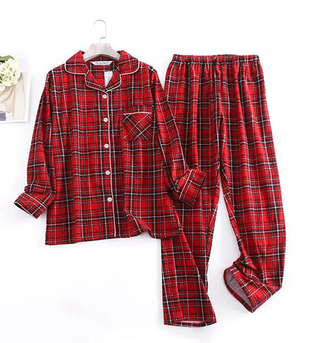 Cotton Flannel Women's Pajamas Sets