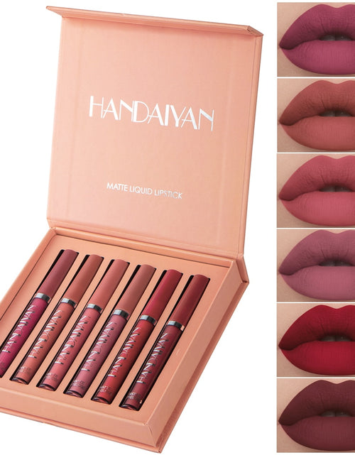 Load image into Gallery viewer, 6PC Matte Velvet Lip Gloss Set
