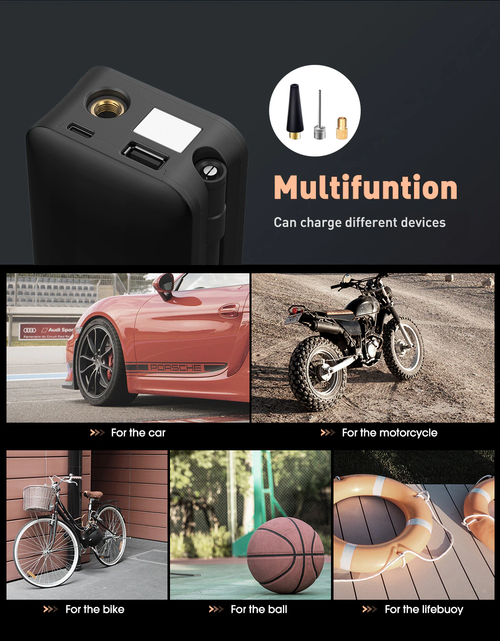 Load image into Gallery viewer, Portable Electric Tire Inflator
