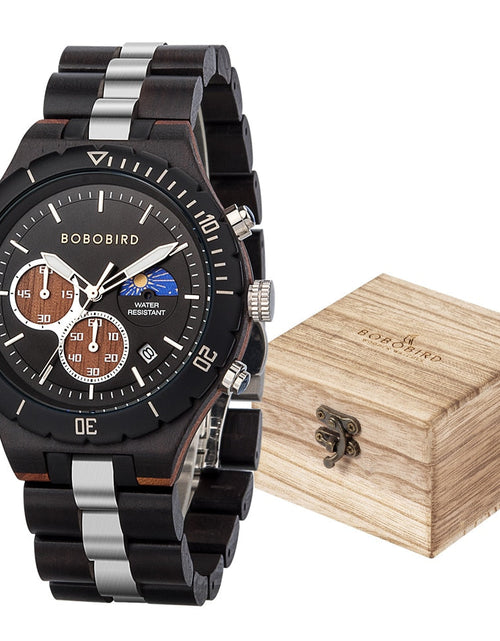 Load image into Gallery viewer, Luxury Wooden Chronograph Watch for Men
