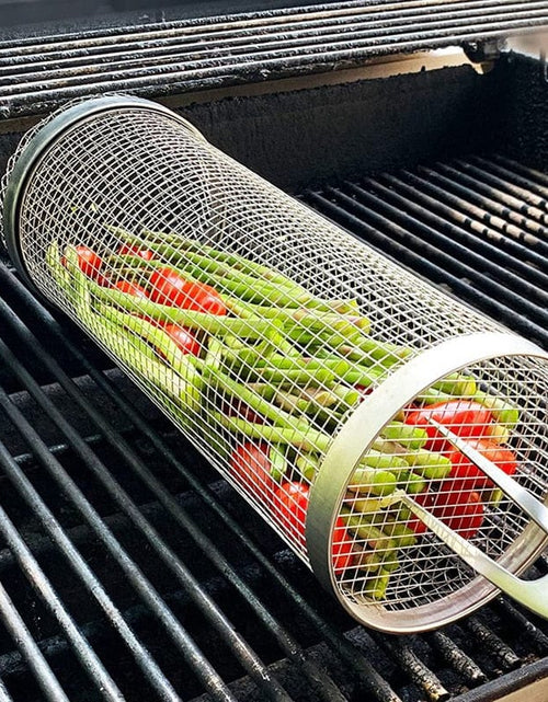 Load image into Gallery viewer, Cylinder Grill Basket
