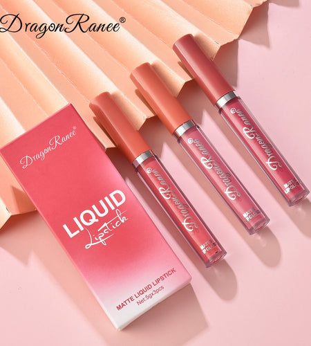 3pc/set Waterproof Matte Velvet Lip Gloss