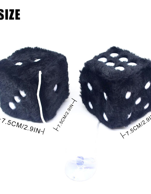 Load image into Gallery viewer, Fuzzy Plush Dice Car Accessory
