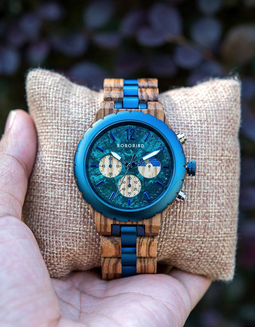 Load image into Gallery viewer, Luxury Wooden Chronograph Watch for Men
