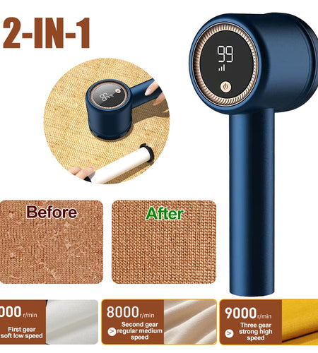 2 In 1 Electric Lint Remover Digital Display