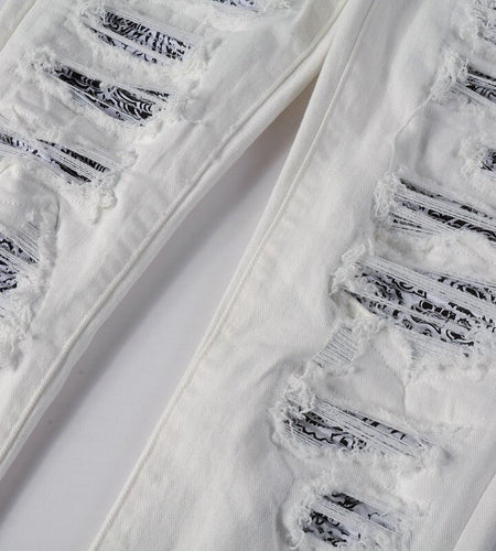 White Bandana Jeans