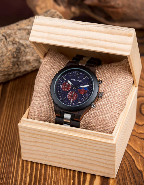 Load image into Gallery viewer, Luxury Wooden Chronograph Watch for Men
