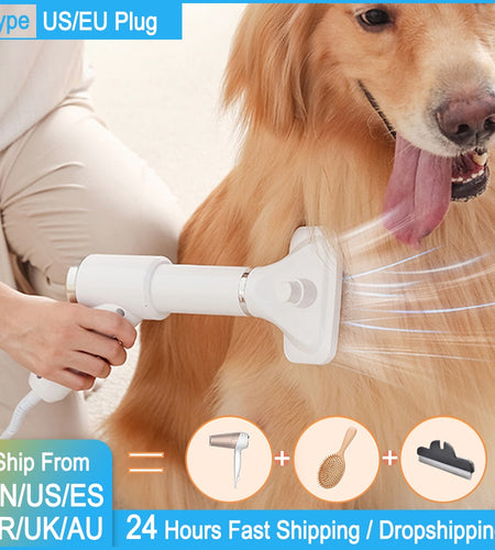 Portable 2-in-1 Dog Hair Dryer
