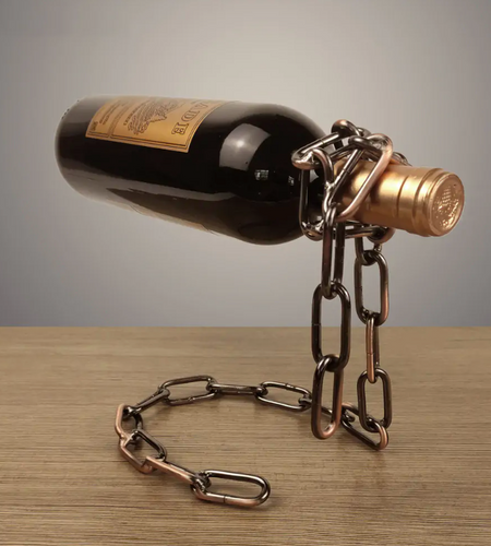Magic Iron Chain Wine Bottle Holder