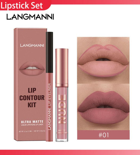 Lipstick Lip Gloss Lip Liner Pen Set