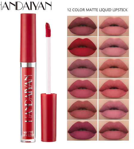 6PC Matte Velvet Lip Gloss Set