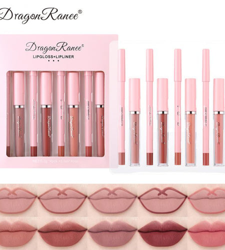 4pcs Lip Gloss Lip Liner Pen Set