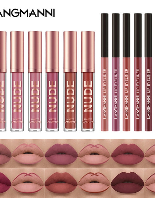 Load image into Gallery viewer, Lipstick Lip Gloss Lip Liner Pen Set
