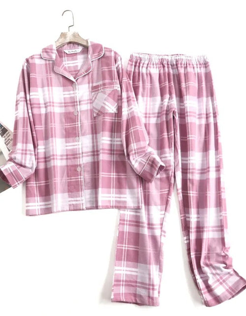 Load image into Gallery viewer, Cotton Flannel Women&#39;s Pajamas Sets
