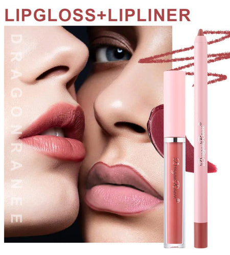 4pcs Lip Gloss Lip Liner Pen Set