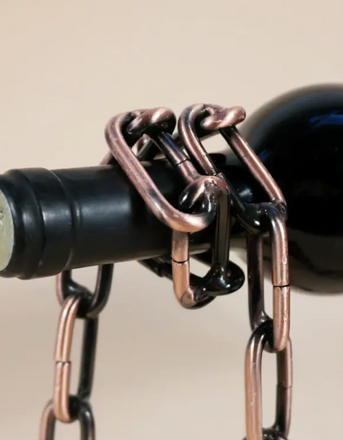 Load image into Gallery viewer, Magic Iron Chain Wine Bottle Holder
