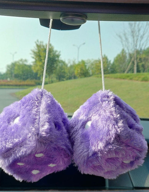 Load image into Gallery viewer, Fuzzy Plush Dice Car Accessory
